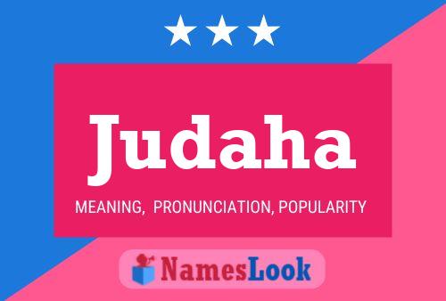 Judaha Name Poster