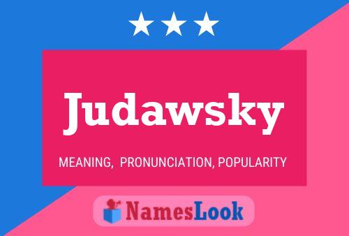 Judawsky Name Poster