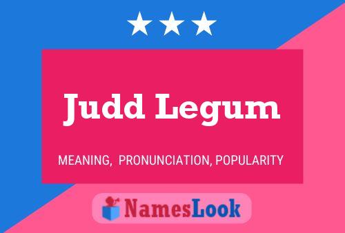 Judd Legum Name Poster