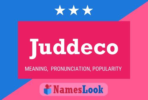 Juddeco Name Poster