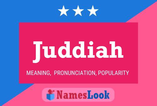 Juddiah Name Poster