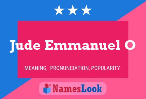 Jude Emmanuel O Name Poster