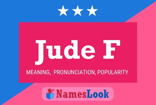 Jude F Name Poster