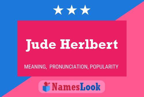 Jude Herlbert Name Poster