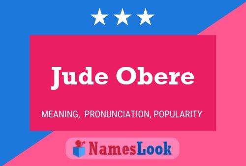 Jude Obere Name Poster