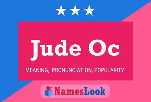 Jude Oc Name Poster