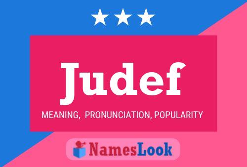 Judef Name Poster