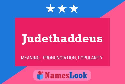 Judethaddeus Name Poster