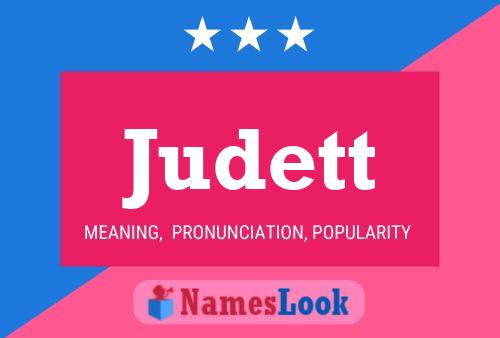 Judett Name Poster