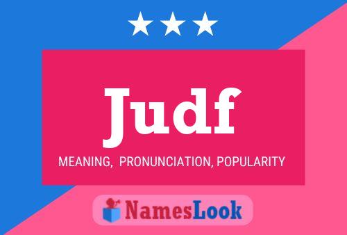 Judf Name Poster