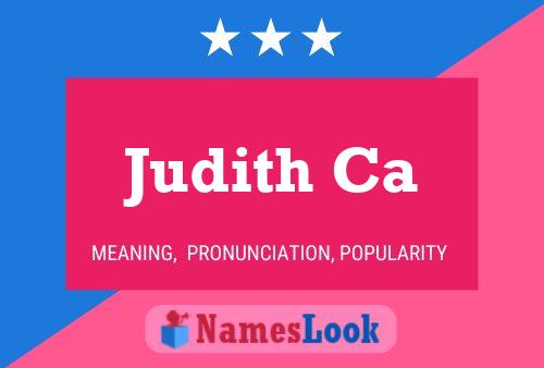 Judith Ca Name Poster