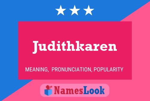 Judithkaren Name Poster