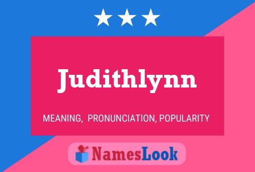 Judithlynn Name Poster