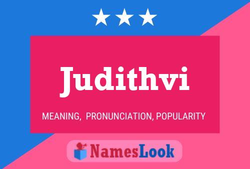 Judithvi Name Poster