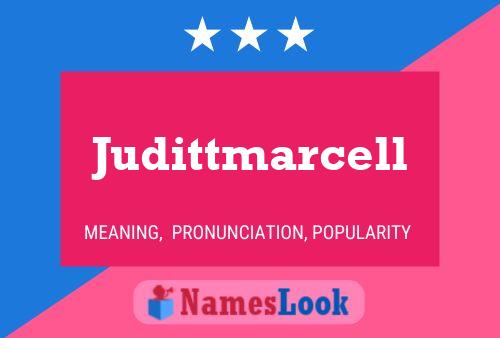 Judittmarcell Name Poster