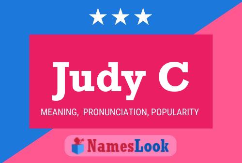 Judy C Name Poster