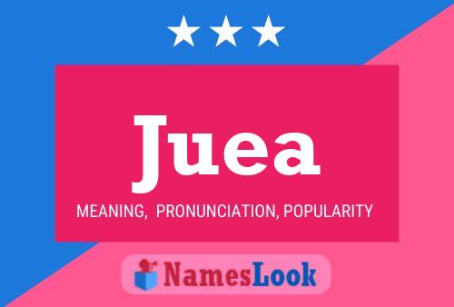 Juea Name Poster