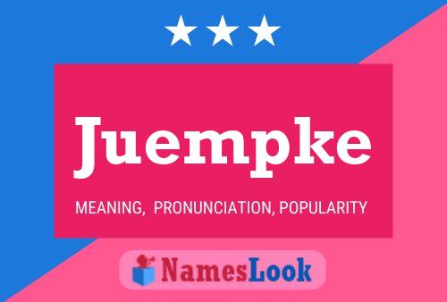 Juempke Name Poster