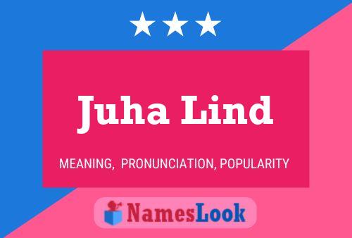 Juha Lind Name Poster