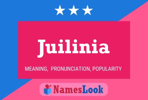 Juilinia Name Poster