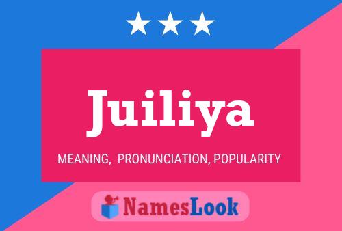 Juiliya Name Poster