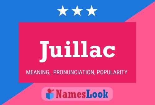 Juillac Name Poster