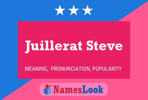 Juillerat Steve Name Poster