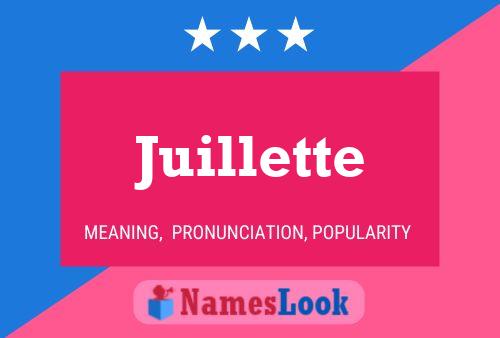 Juillette Name Poster