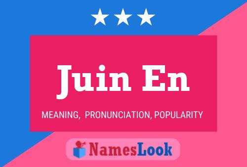 Juin En Name Poster