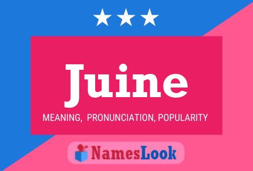 Juine Name Poster