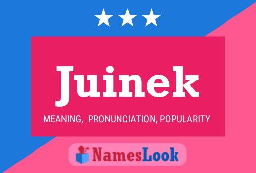 Juinek Name Poster