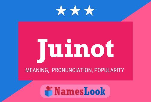 Juinot Name Poster