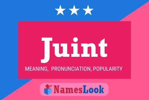 Juint Name Poster