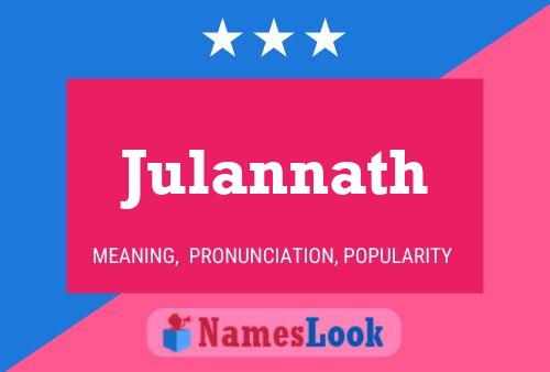 Julannath Name Poster