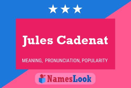 Jules Cadenat Name Poster