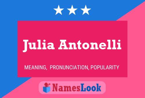 Julia Antonelli Name Poster