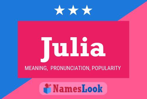 Julia Name Poster