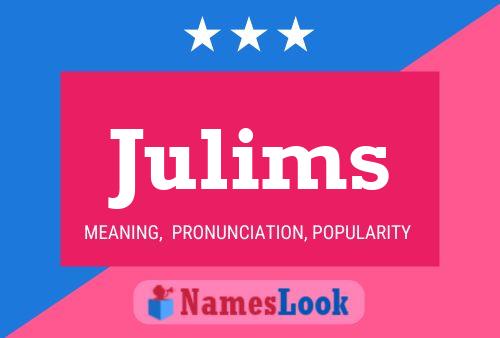 Julims Name Poster