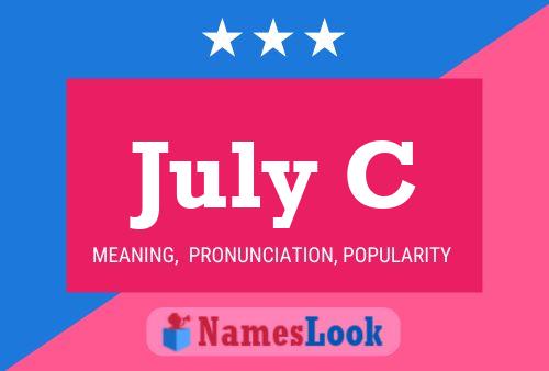 July C Name Poster