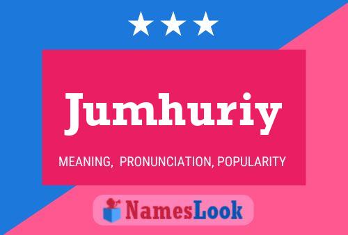 Jumhuriy Name Poster