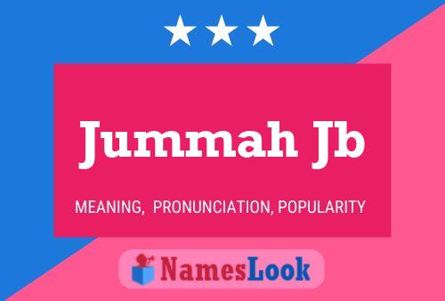 Jummah Jb Name Poster