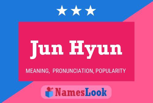 Jun Hyun Name Poster