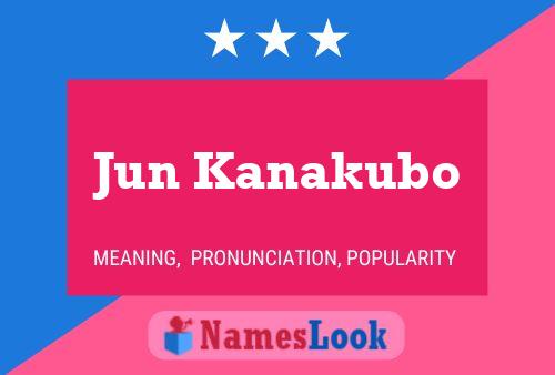 Jun Kanakubo Name Poster