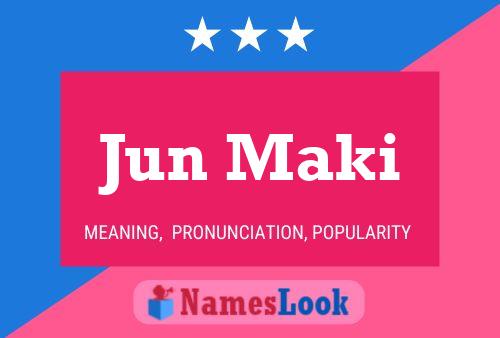 Jun Maki Name Poster