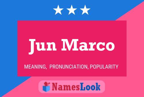 Jun Marco Name Poster