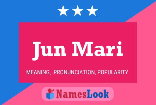 Jun Mari Name Poster