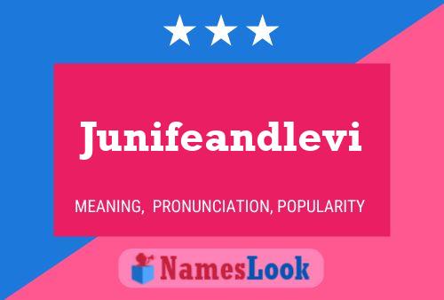 Junifeandlevi Name Poster