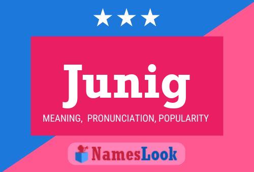 Junig Name Poster