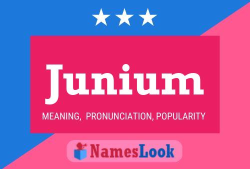 Junium Name Poster