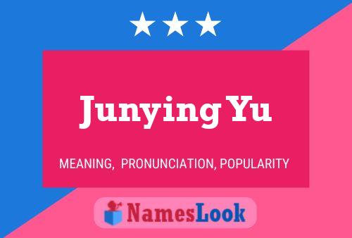 Junying Yu Name Poster